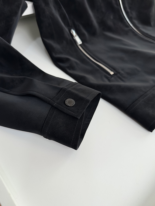 プラダコピー 新しい黒の輸入エコスエードカラージャケット