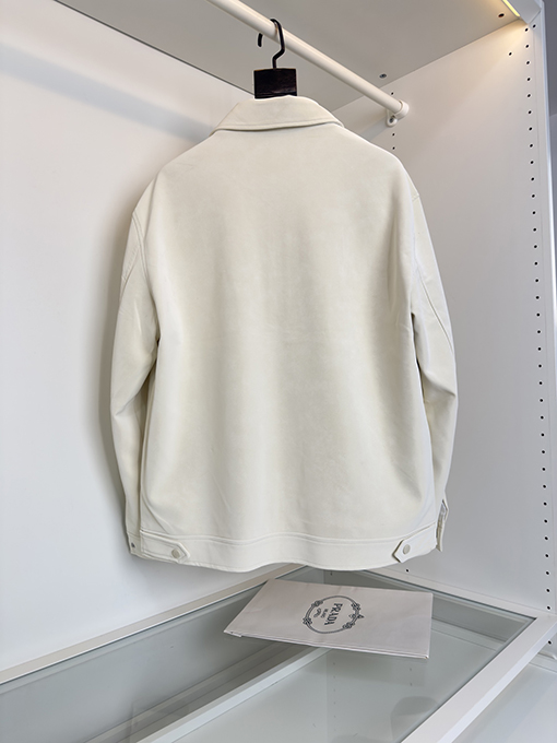 プラダコピー 新しい黒の輸入エコスエードカラージャケット