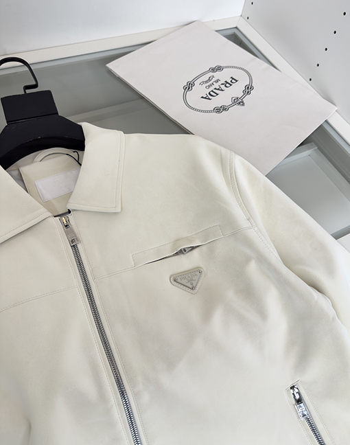 プラダコピー 新しい黒の輸入エコスエードカラージャケット