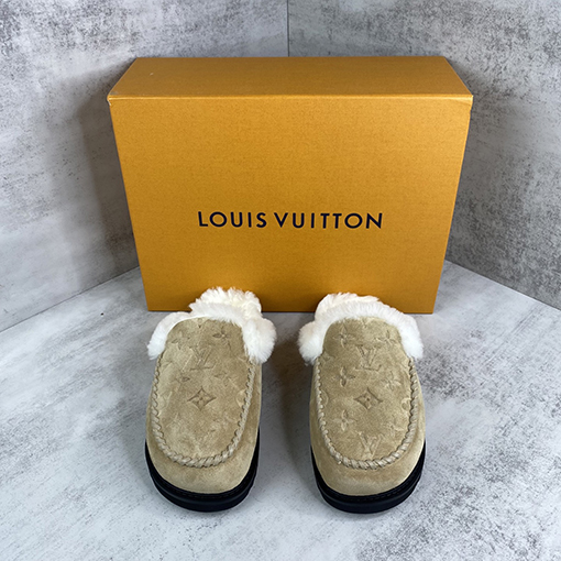 ルイヴィトン LV Aspen Line ウールプラットフォームアンクルブーツシリーズ