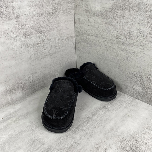 ルイヴィトン LV Aspen Line ウールプラットフォームアンクルブーツシリーズ