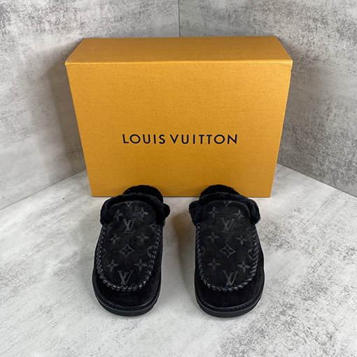 ルイヴィトン LV Aspen Line ウールプラットフォームアンクルブーツシリーズ