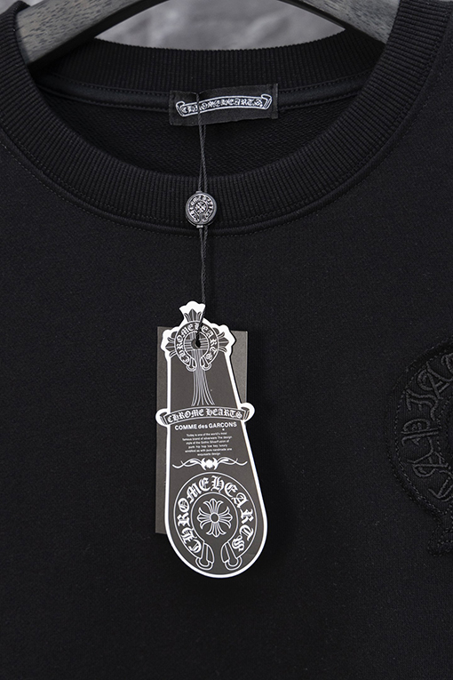 クロムハーツコピー バーンアウト刺繍クルーネックスウェットシャツ