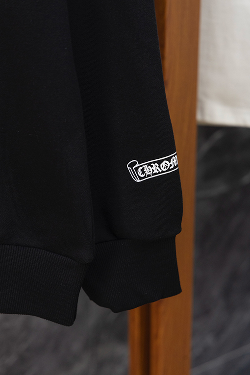 クロムハーツコピー バーンアウト刺繍クルーネックスウェットシャツ