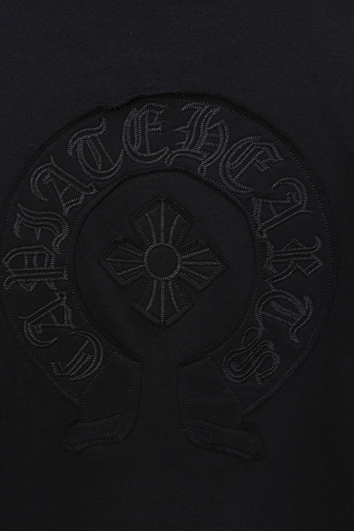 クロムハーツコピー バーンアウト刺繍クルーネックスウェットシャツ