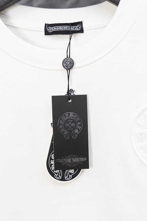 クロムハーツコピー バーンアウト刺繍クルーネックスウェットシャツ