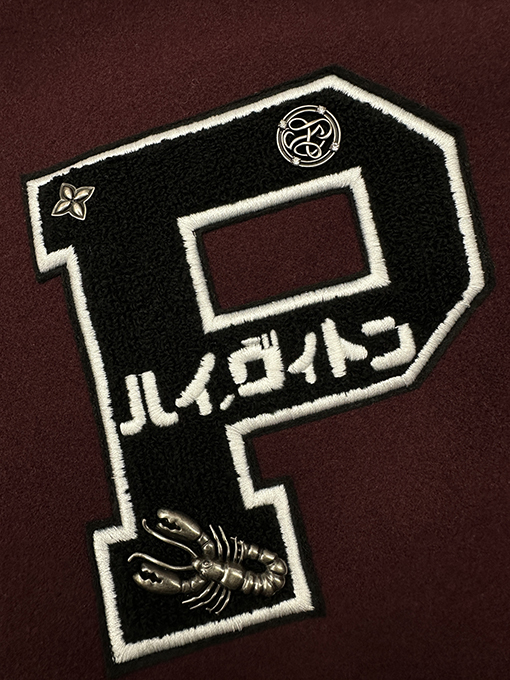 ルイヴィトン 刺繍パッチワークベースボールジャケット