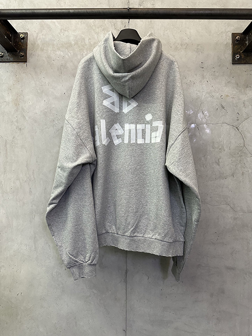 バレンシアガ Balenciaga 開梱マスキングテープフード付きスウェットシャツ