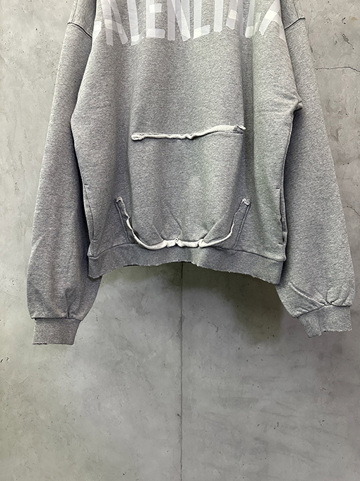 バレンシアガ Balenciaga 開梱マスキングテープフード付きスウェットシャツ
