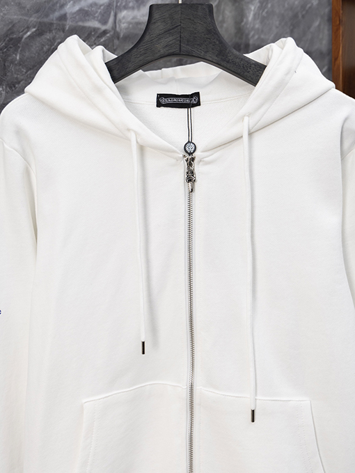 クロムハーツ クラシックなブループリントのフード付きジャケット