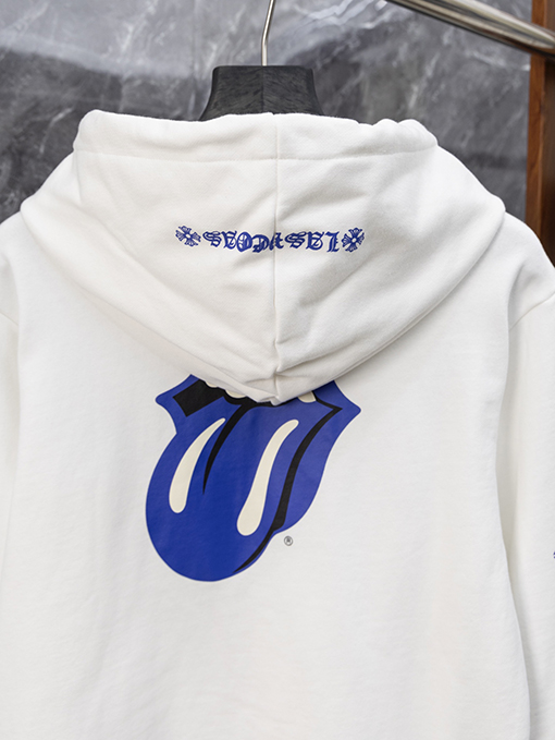 クロムハーツ クラシックなブループリントのフード付きジャケット