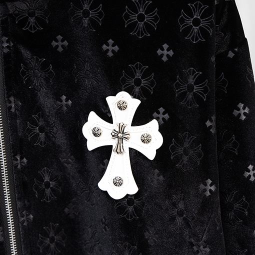 クロムハーツ 新しいメンズベルベットジャケット