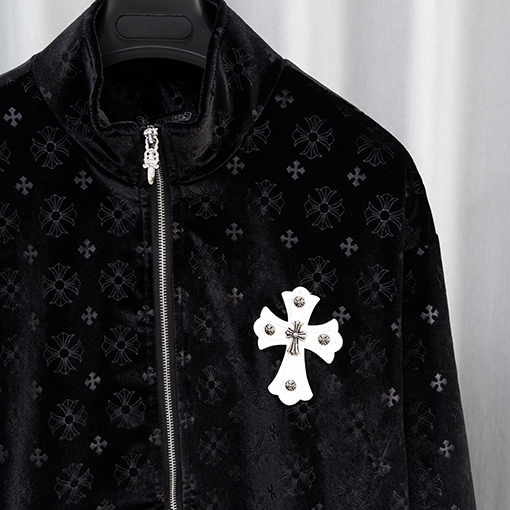 クロムハーツ 新しいメンズベルベットジャケット