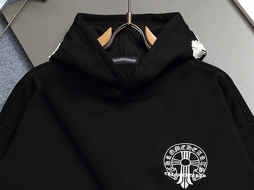 クロムハーツ クラシックなヘビーデューティーウォッシュデニム刺繍ロゴパーカー