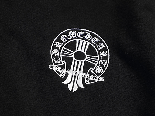 クロムハーツ クラシックなヘビーデューティーウォッシュデニム刺繍ロゴパーカー