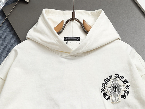 クロムハーツ ヘビーデューティーウォッシュデニム刺繍ロゴパーカー