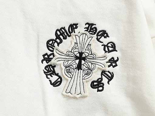 クロムハーツ ヘビーデューティーウォッシュデニム刺繍ロゴパーカー