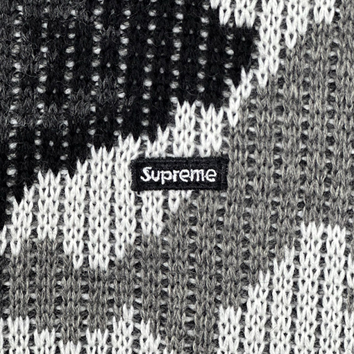 シュプリーム SMALL BOX POLO SWEATER 刺繍ロゴニット長袖ポロシャツセーター