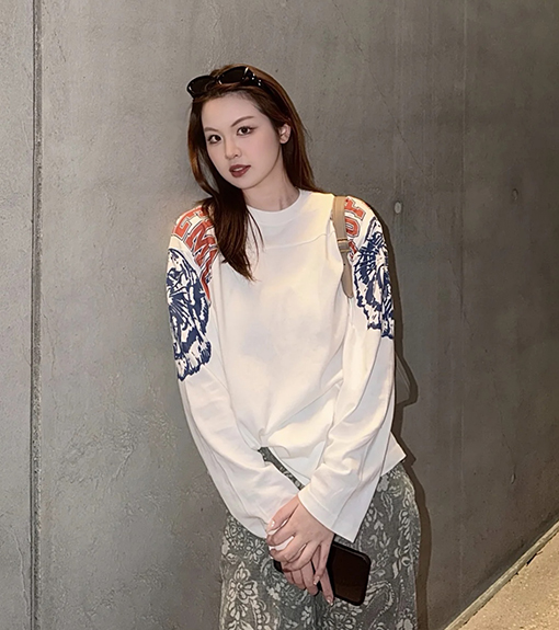 シュプリーム MASCOT FOOTBALL TOP タイガーヘッド番号66フットボール ロングスリーブ シャツ