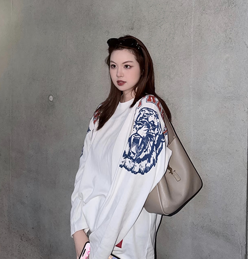 シュプリーム MASCOT FOOTBALL TOP タイガーヘッド番号66フットボール ロングスリーブ シャツ