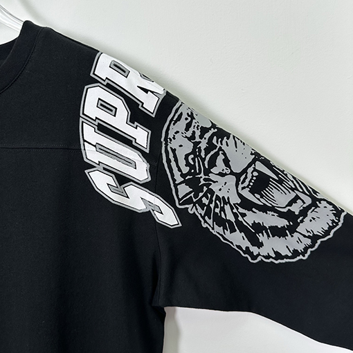 シュプリーム MASCOT FOOTBALL TOP タイガーヘッド番号66フットボール ロングスリーブ シャツ