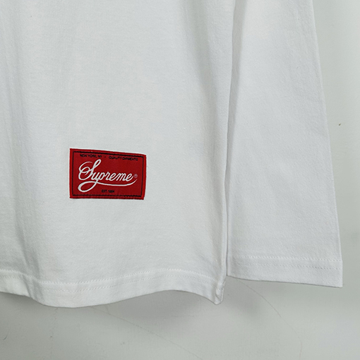 シュプリーム MASCOT FOOTBALL TOP タイガーヘッド番号66フットボール ロングスリーブ シャツ