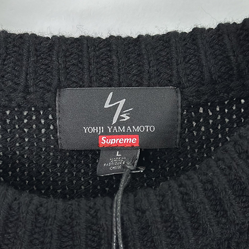 SUPREME × Y'S BY YOHJI YAMAMOTO SWEATER コラボレーションウールセーター