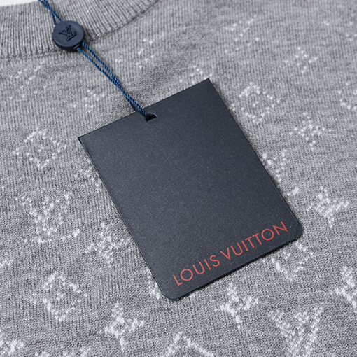 ルイヴィトン クルーネック ロゴ ジャカード セーター