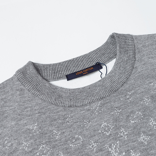 ルイヴィトン クルーネック ロゴ ジャカード セーター