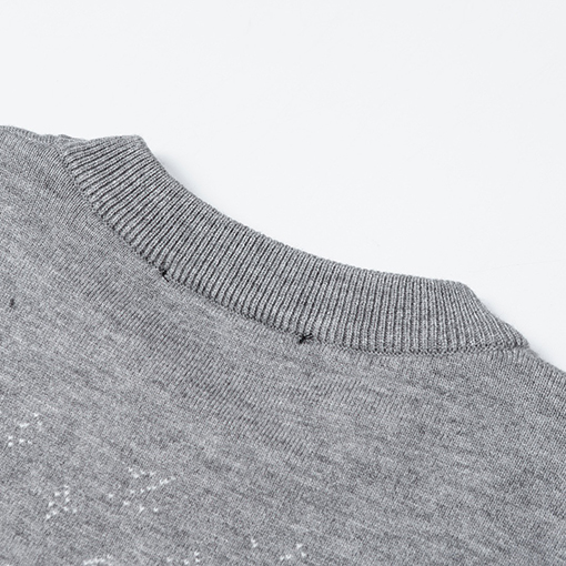 ルイヴィトン クルーネック ロゴ ジャカード セーター