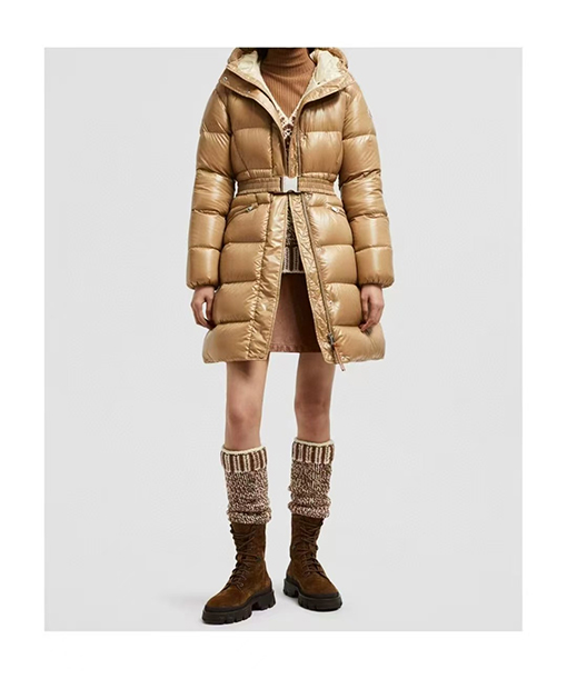 モンクレールコピー Bellevue レディースロングベルトダウンジャケット