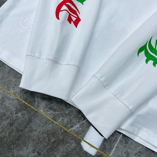 クロムハーツコピー カラフルファントムクロスレターフローラルロングスリーブシャツ