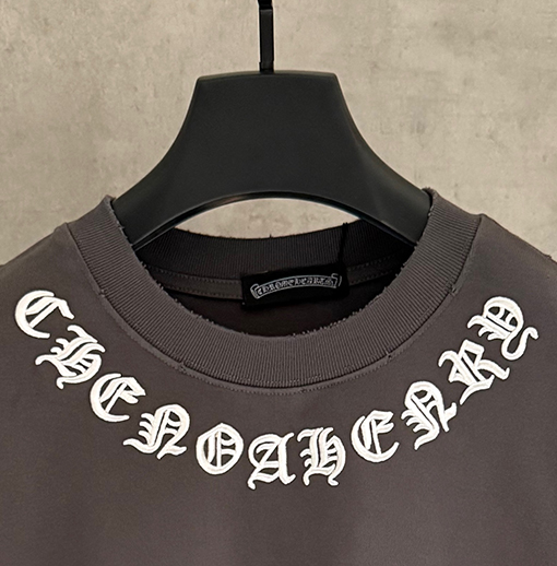 クロムハーツ 新作アップリケ刺繍ロングスリーブスウェットシャツ