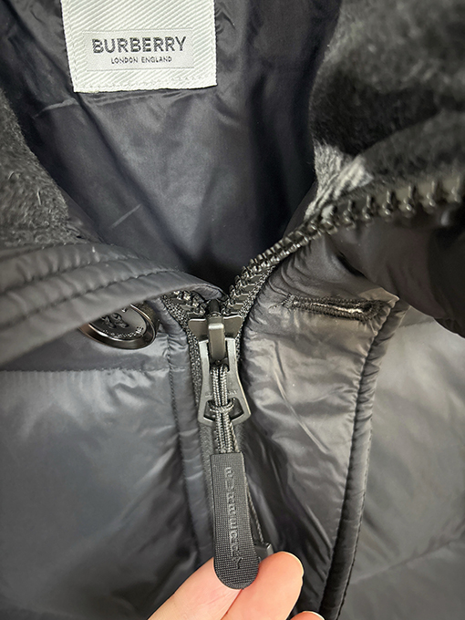 バーバリー 新作ミドル丈チェック柄ダウンジャケット