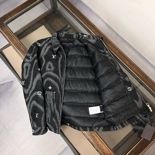 ルイヴィトン 新作ベースボールジャカードデニムダウンジャケット