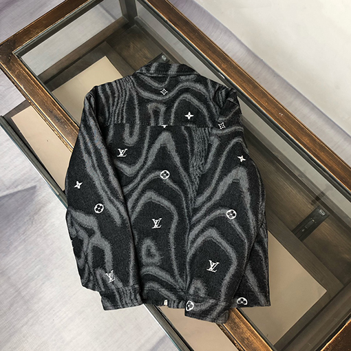 ルイヴィトン 新作ベースボールジャカードデニムダウンジャケット