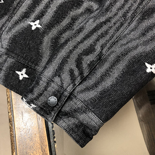 ルイヴィトン 新作ベースボールジャカードデニムダウンジャケット