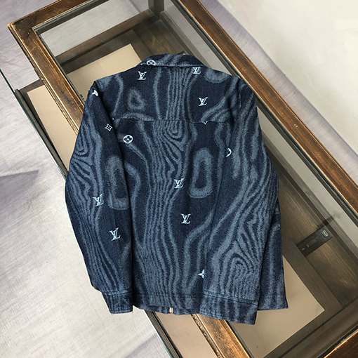 ルイヴィトン 新作ベースボールジャカードデニムダウンジャケット