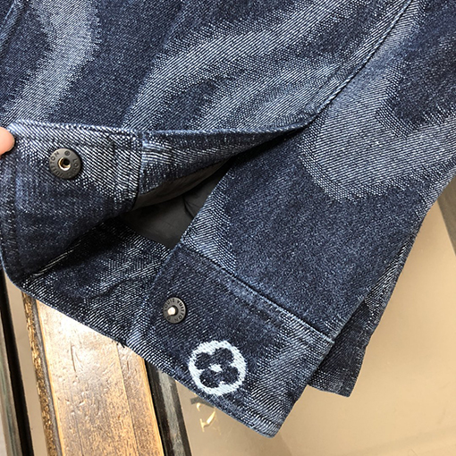 ルイヴィトン 新作ベースボールジャカードデニムダウンジャケット