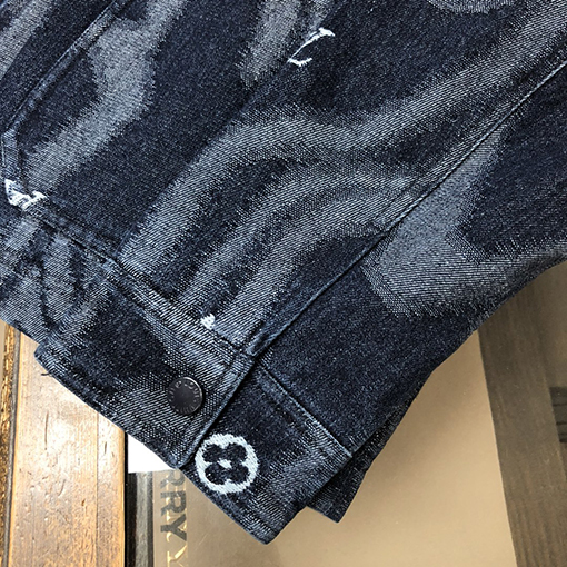 ルイヴィトン 新作ベースボールジャカードデニムダウンジャケット