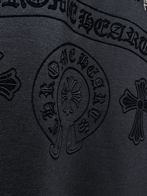 クロムハーツスーパーコピー 馬蹄形のサンスクリット文字パーカー