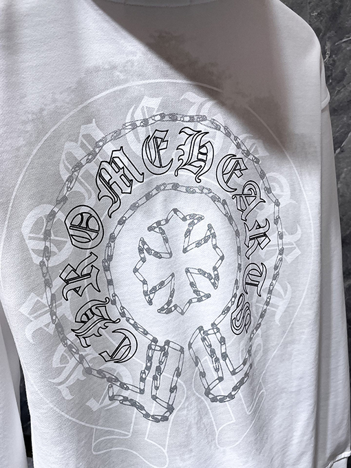 クロムハーツ サンスクリットクロスフォームツイルスウェットシャツ