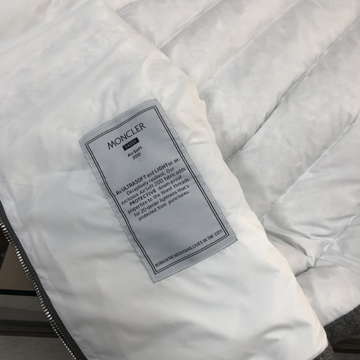 モンクレールスーパーコピー Gallienne 新作レザーバッジウールダウンベスト