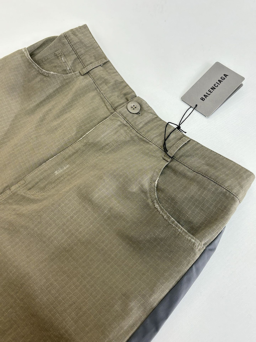 バレンシアガ カラーブロックパンツ