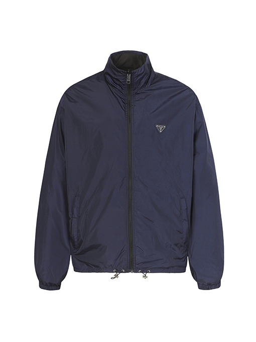 プラダ 両面カラーブロックナイロンロゴジャケット
