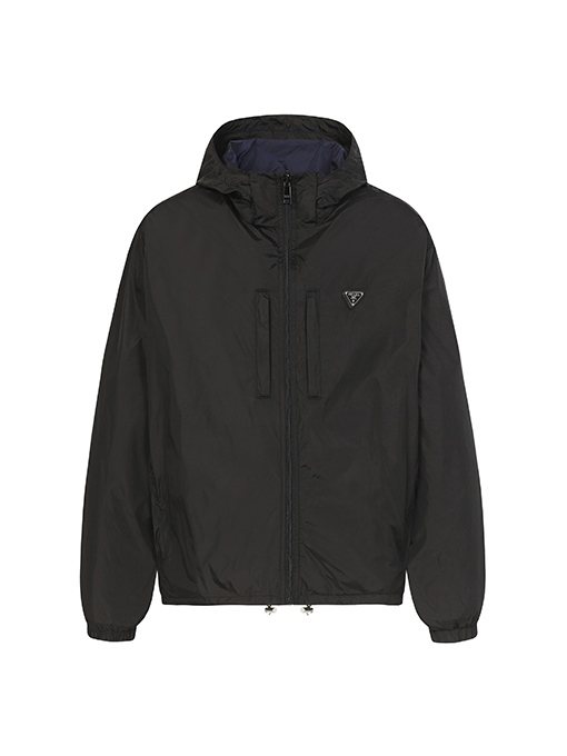 プラダ 両面カラーブロックナイロンロゴジャケット