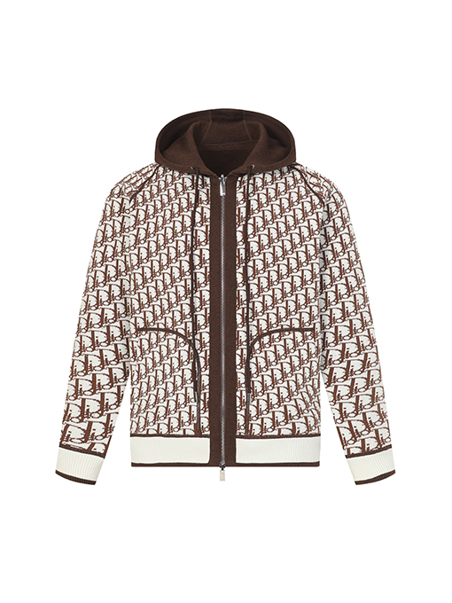 ディオール ジャカードリバーシブルカシミアコート