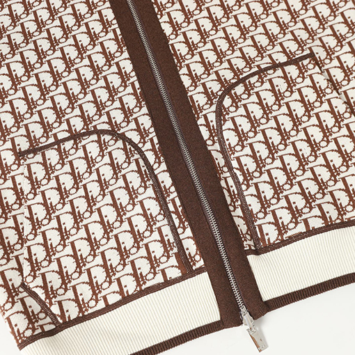 ディオール ジャカードリバーシブルカシミアコート