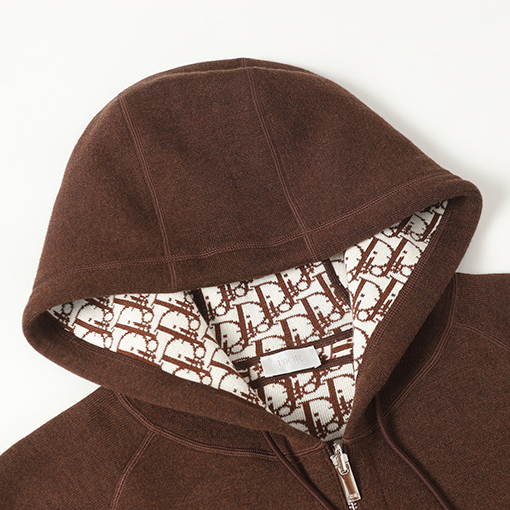 ディオール ジャカードリバーシブルカシミアコート