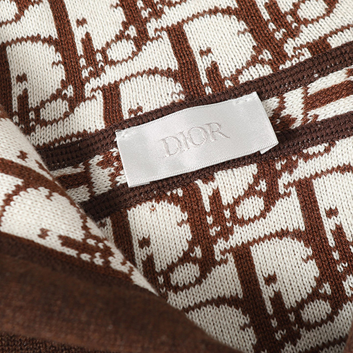 ディオール ジャカードリバーシブルカシミアコート